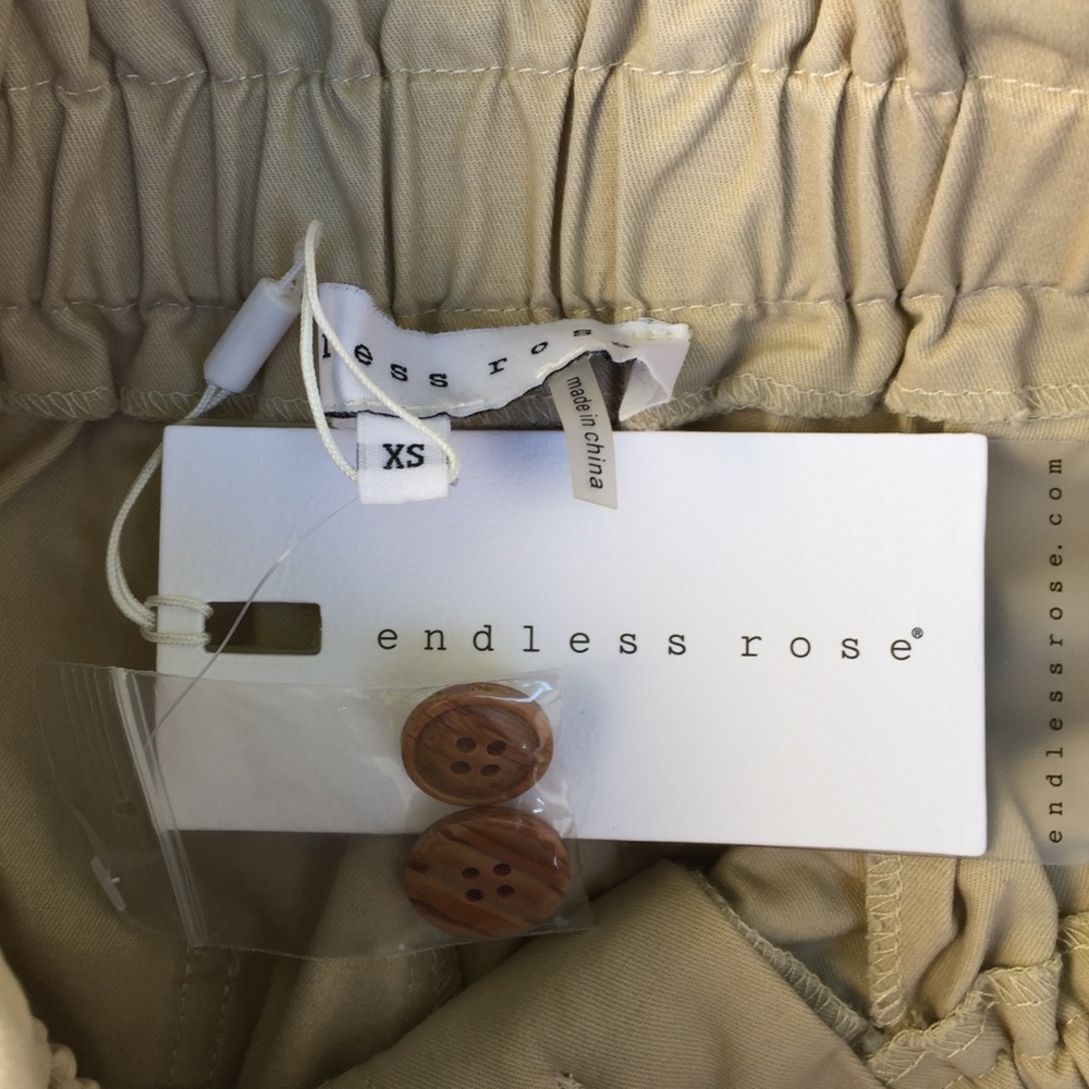 ENDLESS ROSE Elastic Waist Cargo Pants - Picture 4 of 7